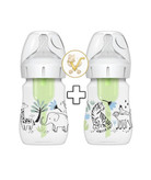 Pack of two Dr. Browns Original Anti-Colic Baby Bottles 150 ml, Animal Design, All Models | sismuni vionaa