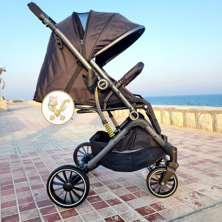 Kidilo German Baby Stroller Model 525 - 2-Way Handle, Travel Friendly, Reversible Seat | sismuni vionaa