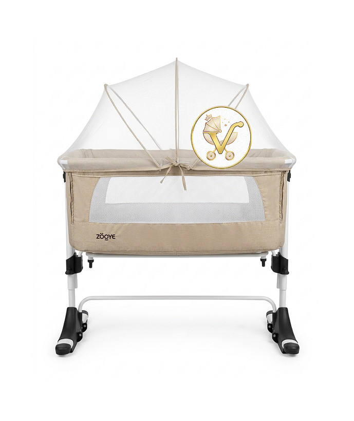 Washable fabrics and soft mattress for Zooye bedside crib
