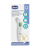 Chicco Smart Touch Infrared Frontal Thermometer – 1 Second Reading, 10 Memory Slots, Fever Alert, Silent Mode, Large Illuminated LCD, Suitable from Birth – Original Italian Brand